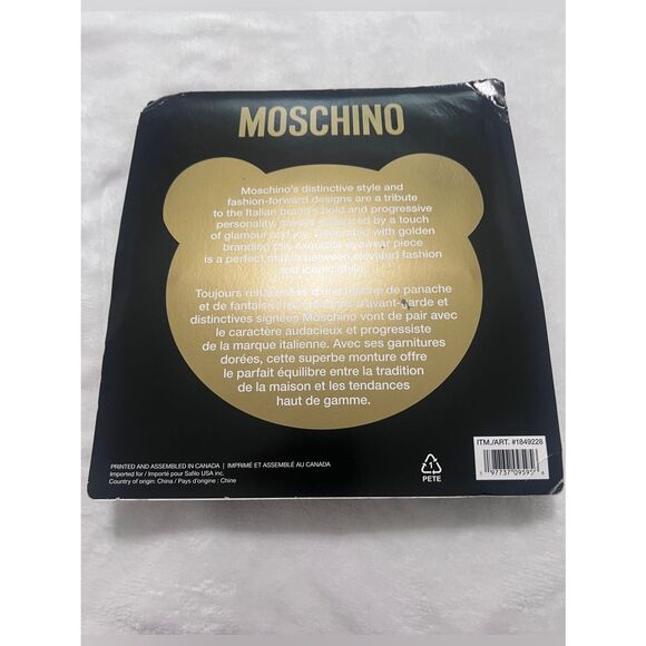 Moschino Women\'s 54mm Black Sunglasses MOS124-S 807 New!